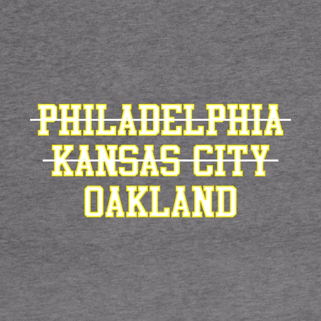 Philadelphia Kansas City Oakland Baseball by GloopTrekker